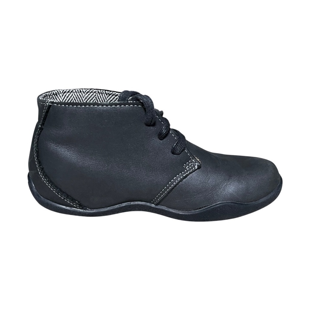 Kuru Aalto Chukka Boots Size 7 Women's Black Leather Desert Comfort Shoes Flats - Picture 5 of 11